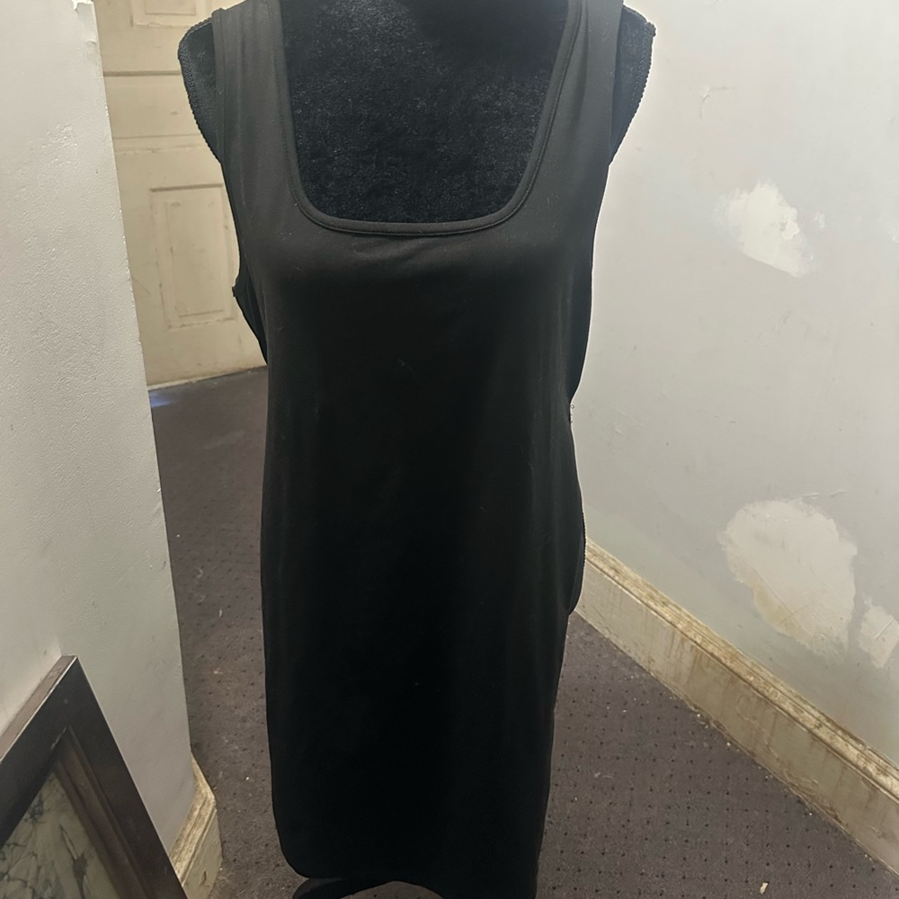 SHEIN Curve Black Sleeveless Tunic Top